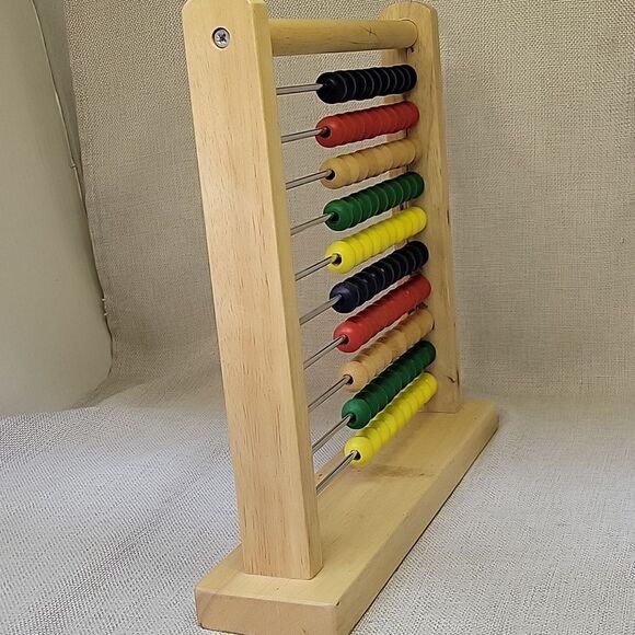 Melissa and Doug Abacus Classic Wooden Counting Toy, Counting sheep abacus - Picture 3 of 8